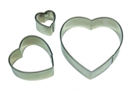 Stainless Steel Heart Cutter Set 3 Fashion