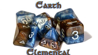 Gate Keeper Games: 7-Die Set Halfsies - Earth Elemental For Discount