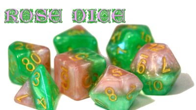 Gate Keeper Games: 7-Die Set Halfsies - Rose For Discount