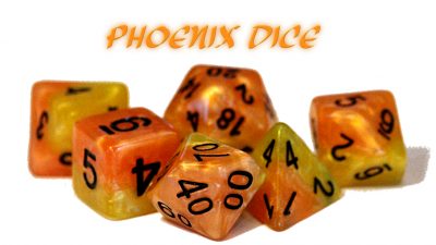 Gate Keeper Games: 7-Die Set Halfsies - Phoenix For Cheap